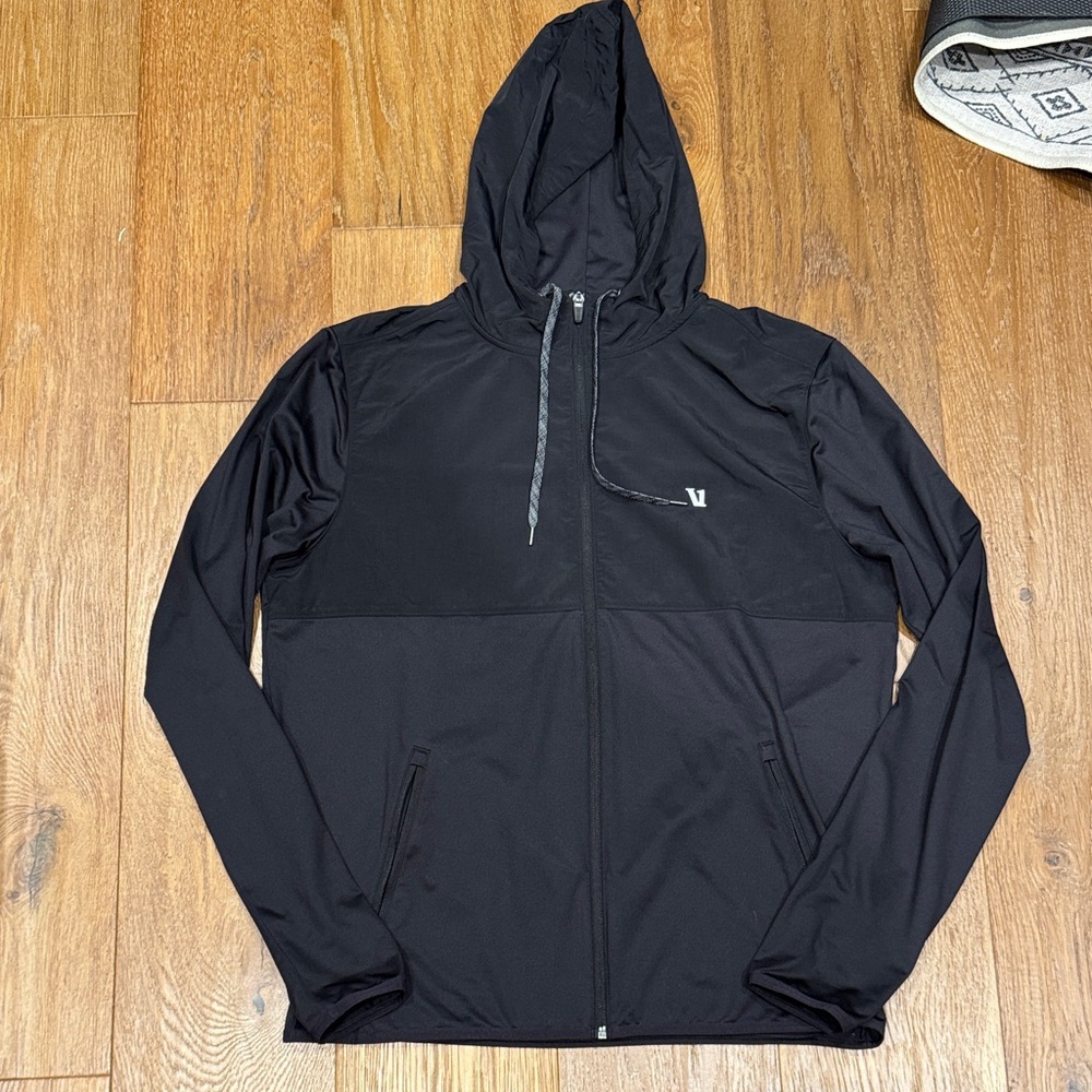 Vuori Men's Black Zip-Up Jacket